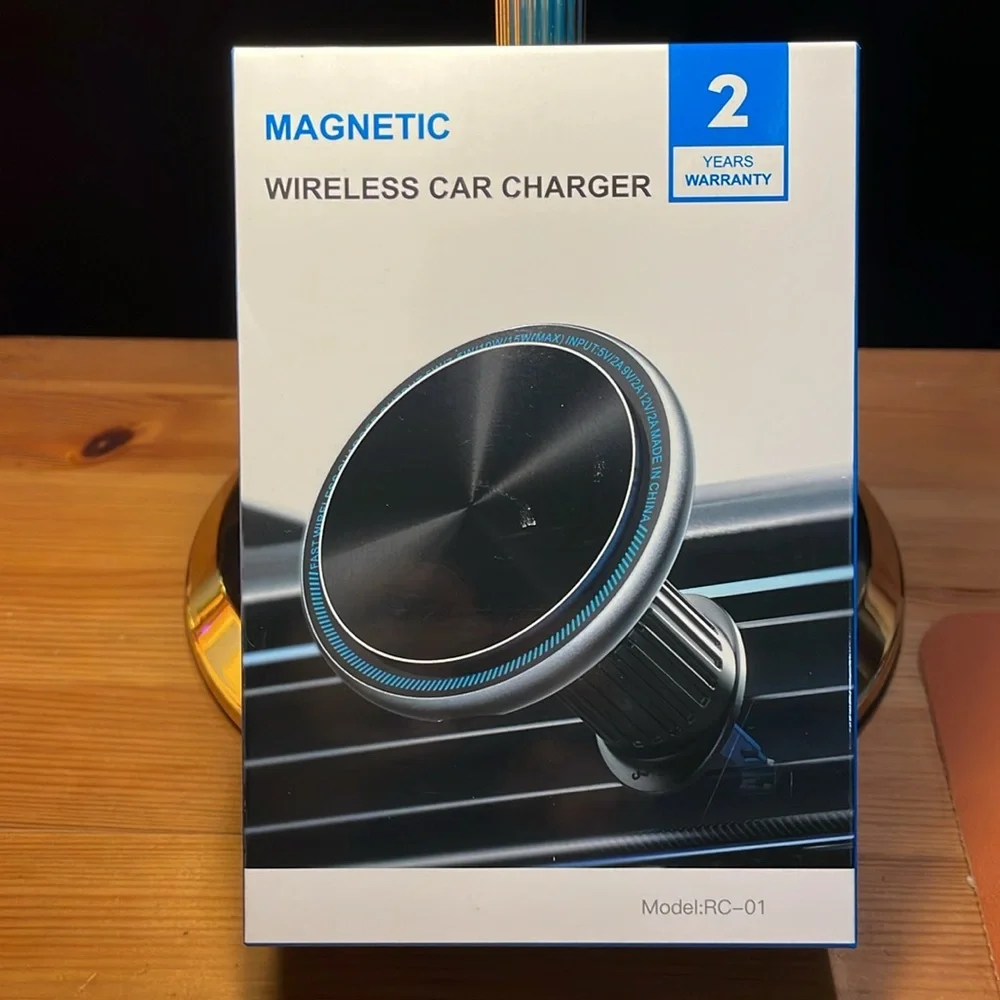 Magnetic Wireless Car Charger • Fast Charging • Hands‑Free Mount • NWT